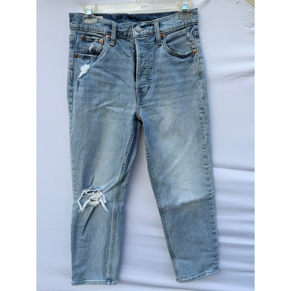 GAP Light Wash & Black High Waisted Straight Leg Jean Bundle Sz. 27/28 - Picture 8 of 14